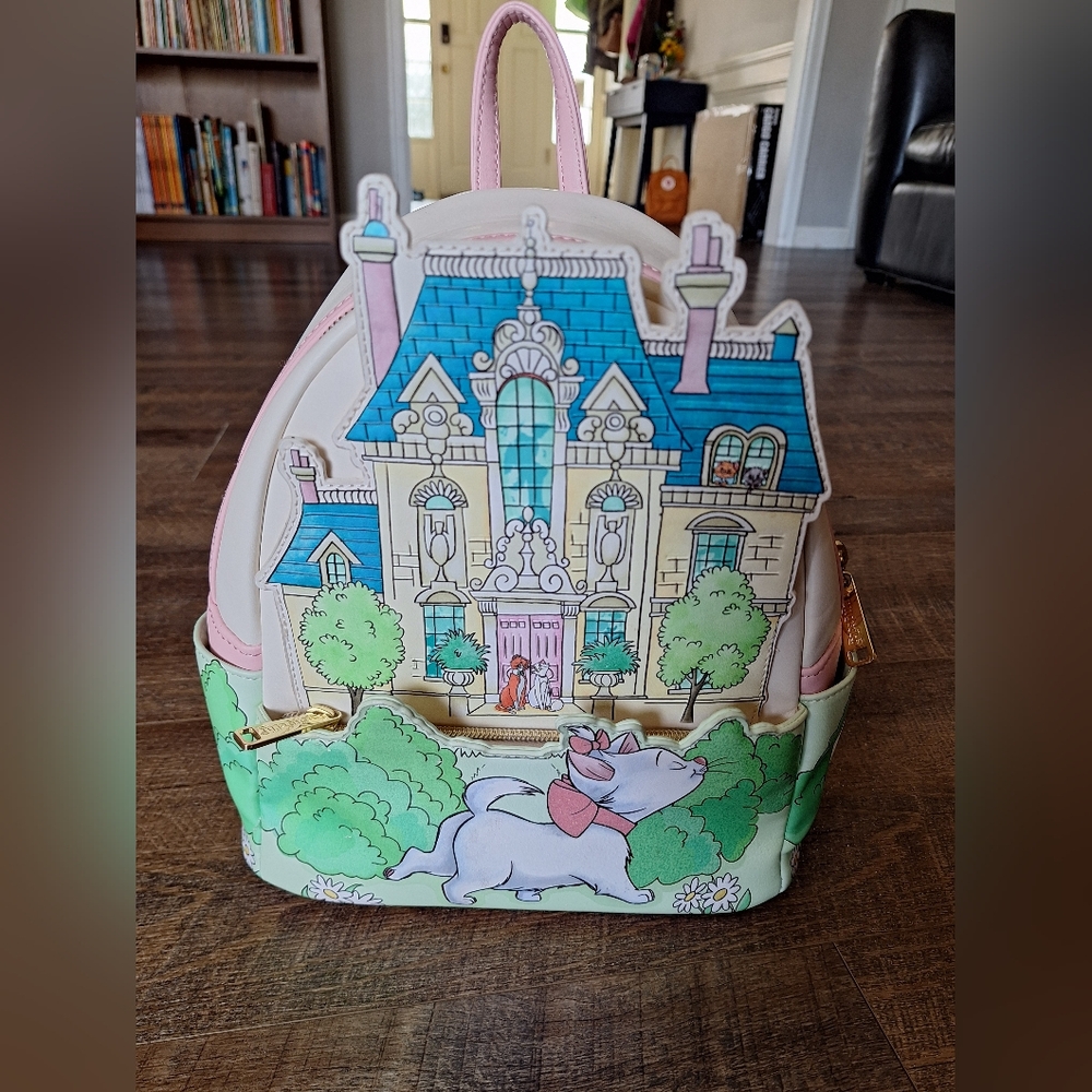 Disney Loungefly Aristocats Mansion Backpack